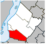 Brossard Quebec location diagram